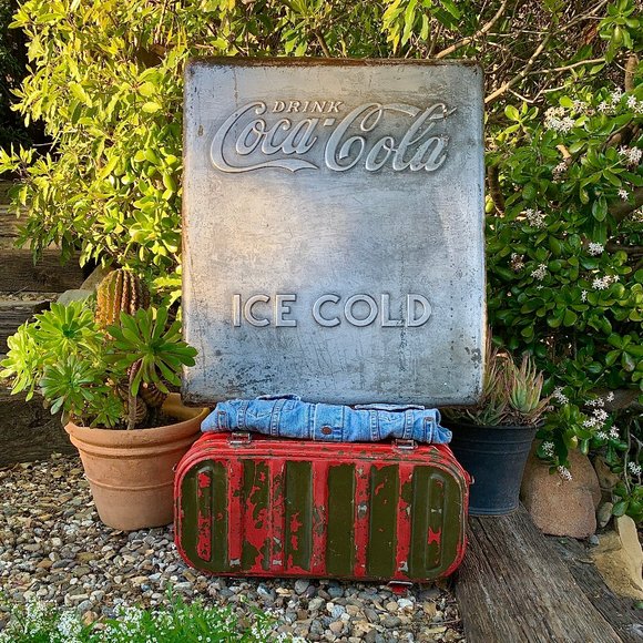 Vintage Coca-Cola steel panel